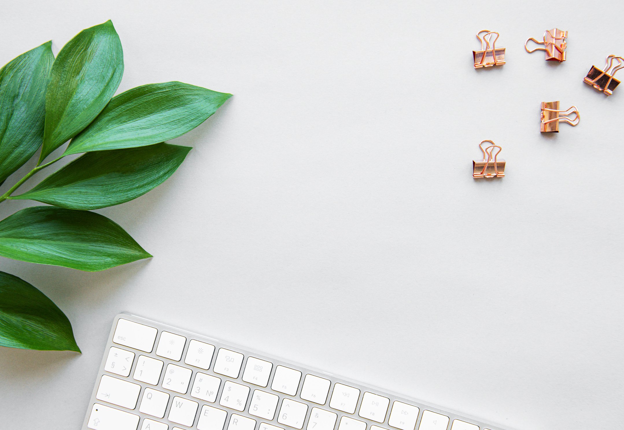 Minimalist Office Desk Flatlay